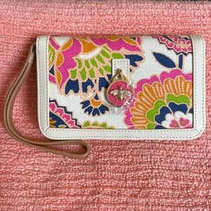 Spartina Carson Cottage Wallet Wristlet Bee